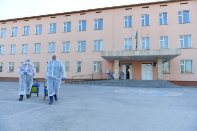 ТҮРКІСТАН: ҚОҒАМДЫҚ ОРЫНДАР ДЕЗИНФЕКЦИЯЛАНУДА ТҮРКІСТАН: ҚОҒАМДЫҚ ОРЫНДАР ДЕЗИНФЕКЦИЯЛАНУДА